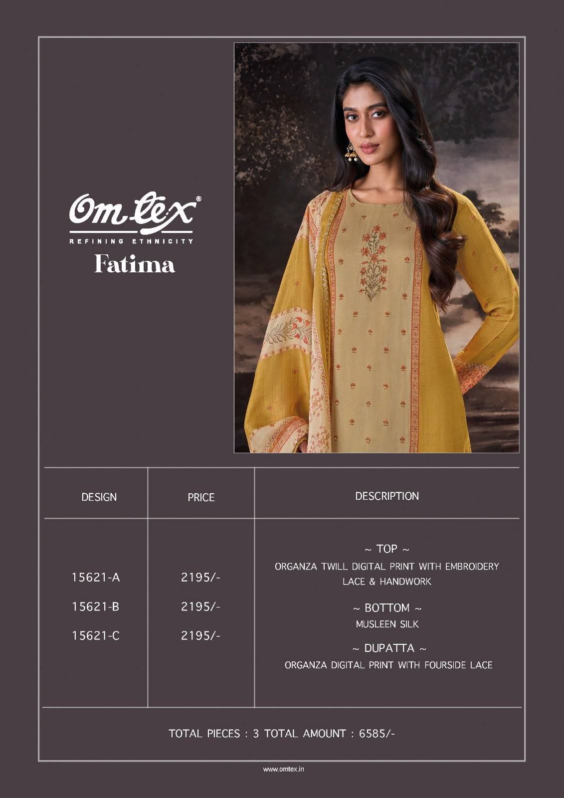 FATIMA 15621 Series BY GANGAFASHION Stylish Beautiful Colourful ORGANZA Dresses At Wholesale Price